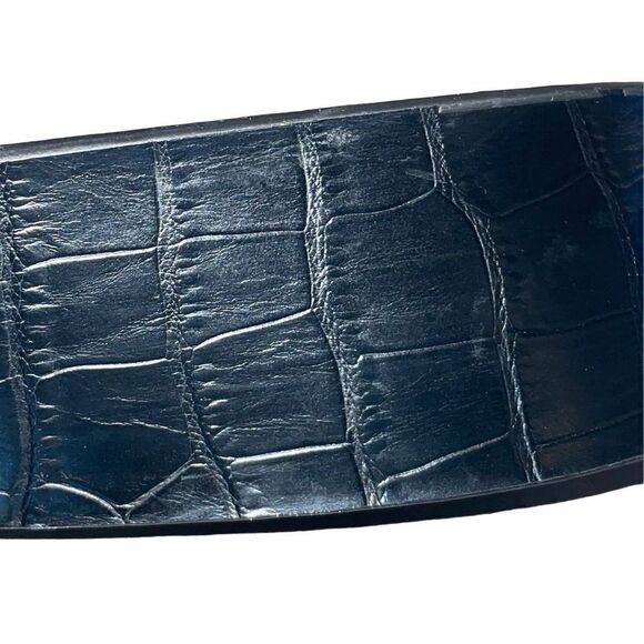 Vintage Gothic Buckle Crocodile Embossed Belt - Picture 5 of 13